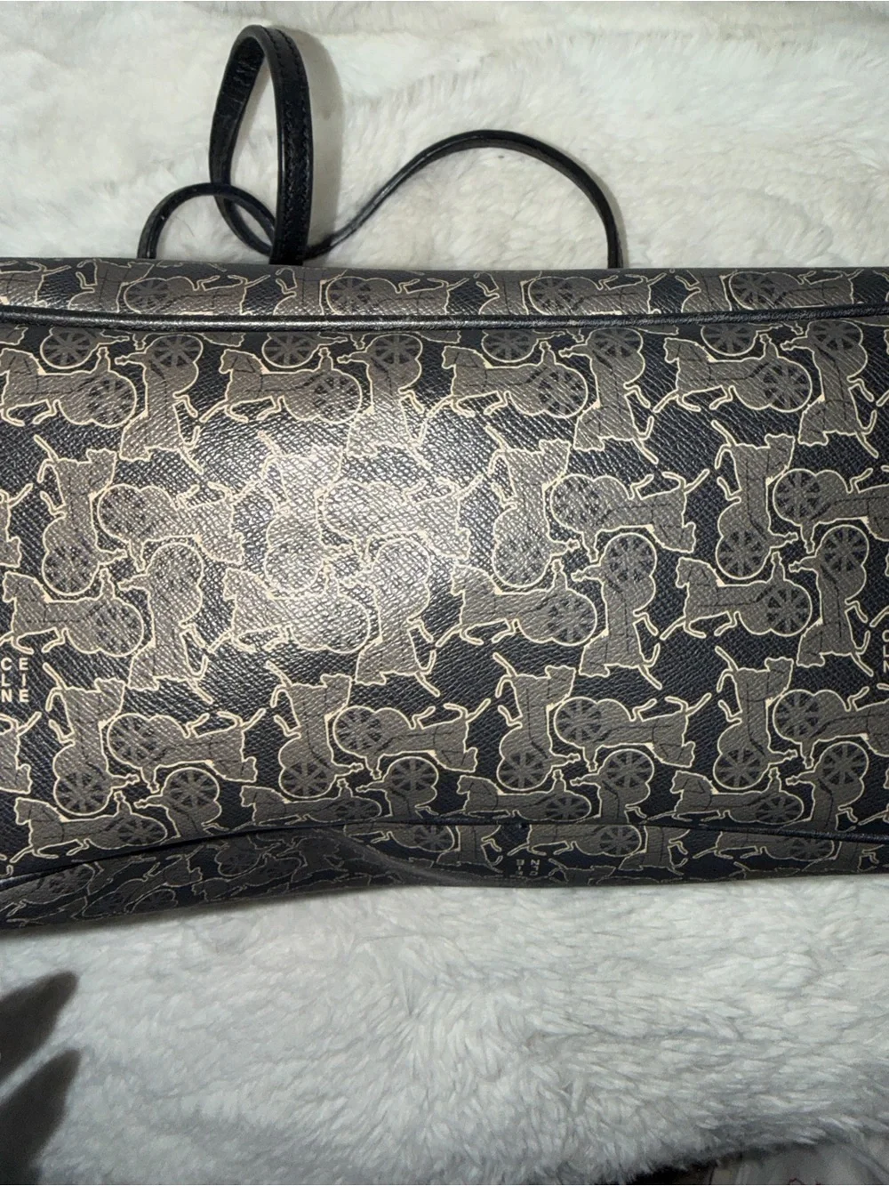 Celine Classic Black Patterned Tote Bag- GOOD CONDITION